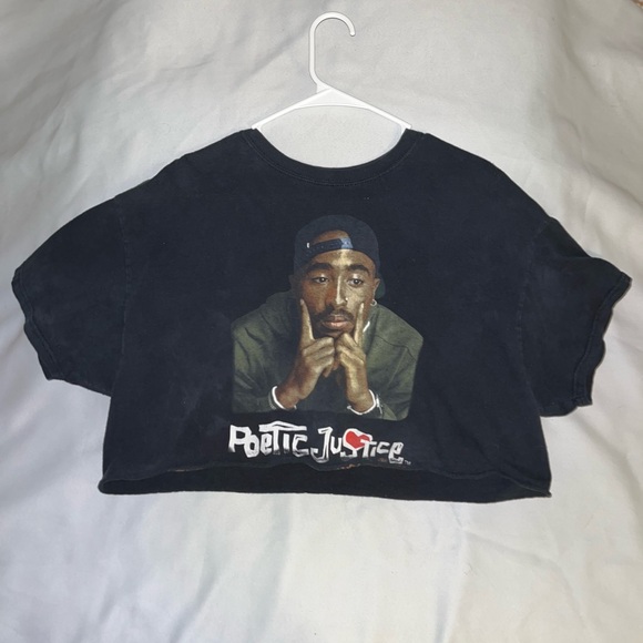Black Tupac "Poetic Justice" Women's XL - Picture 1 of 2